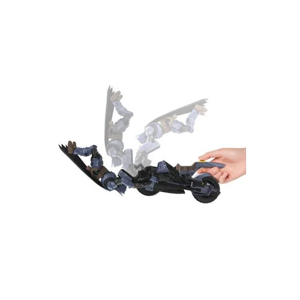 DC COMICS - VEHICULE - BATMAN - BATCYCLE 2 EN 1 TRANSFORMABLE 30CM