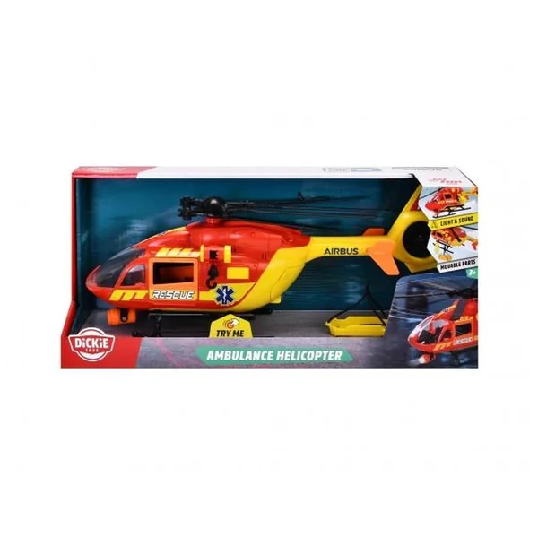 Dickie - Ambulance Helicopter Airbus H145 With Lights And Sounds Play Vehicles