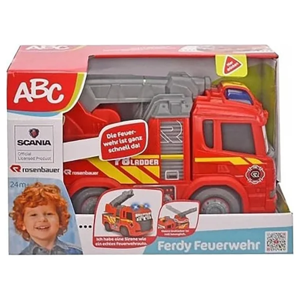 Dickie - Play Vehicles - Ferdy Fire Engine - Motor-Driven - 2 Yrs - Interactive Play