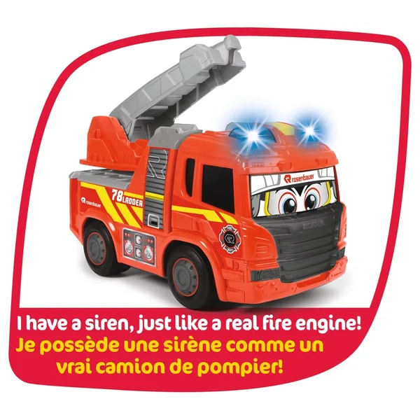 Dickie - Play Vehicles - Ferdy Fire Engine - Motor-Driven - 2 Yrs - Interactive Play