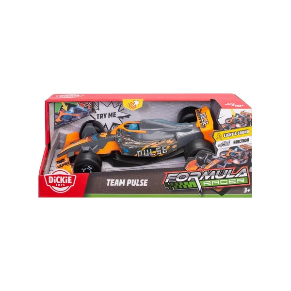 Dickie - Play Vehicles - Formula Racer Team PULSE - Friction Motor - 3 Years