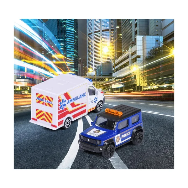 DICKIE - Play Vehicles - Majorette Rescue 3-Piece Set - Metal - 3 Yrs - Gift