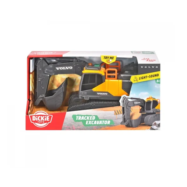 Dickie - Play Vehicles - Volvo Excavator - Lights and Sound - 3 Years