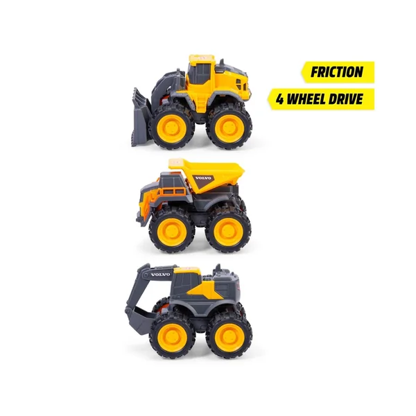 Dickie - Play Vehicles - Volvo Monster Truck - 4WD Friction Drive - 3 Years