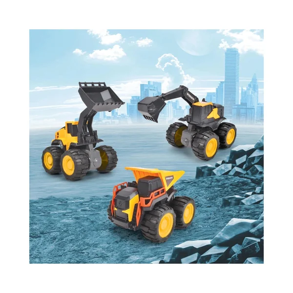 Dickie - Play Vehicles - Volvo Monster Truck - 4WD Friction Drive - 3 Years