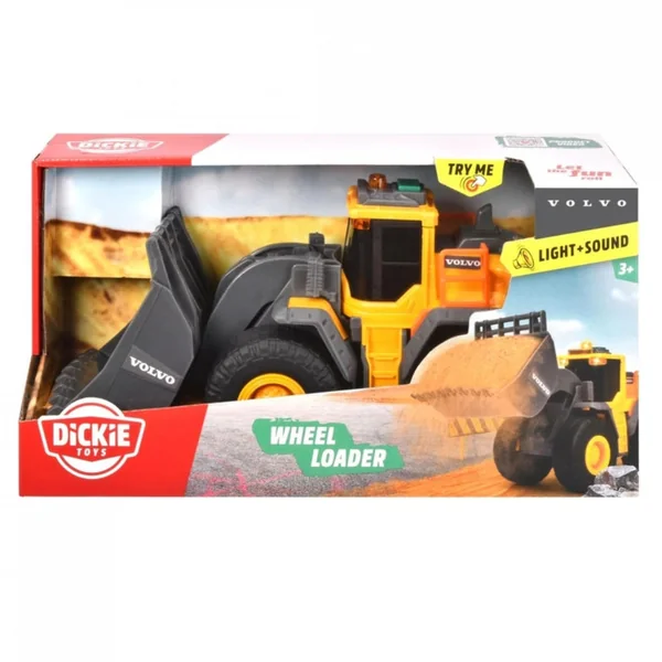 Dickie - Play Vehicles - Volvo Wheel Loader - Lights and Sound - 3 Yrs