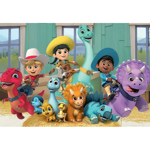 DINO - PUZZLES LES AMIS DU DINO RANCH 2 X 24 PIECES