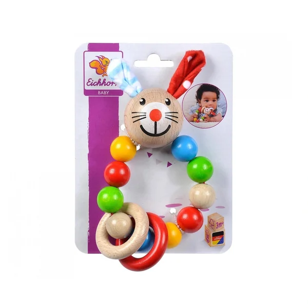 Eichhorn - Baby Wooden Teething Ring Rabbit - Pacifiers & Teethers - Pacifiers & Teethers