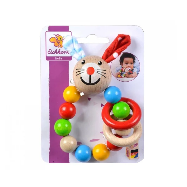 Eichhorn - Baby Wooden Teething Ring Rabbit - Pacifiers & Teethers - Pacifiers & Teethers