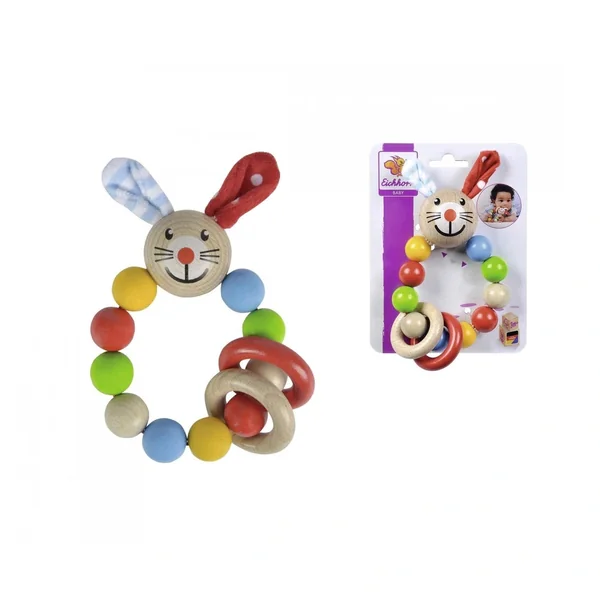 Eichhorn - Baby Wooden Teething Ring Rabbit - Pacifiers & Teethers - Pacifiers & Teethers
