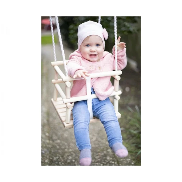 Eichhorn Outdoor Wooden Baby Swing 20 kg - Outdoor Play Equipment