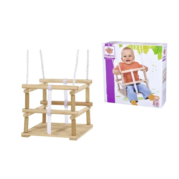 Eichhorn Outdoor Wooden Baby Swing 20 kg - Outdoor Play Equipment