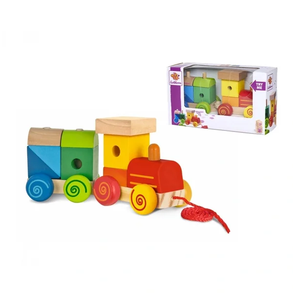 Eichhorn - Wooden Train - 11 Pcs - Push & Pull Toys - Push & Pull Toys