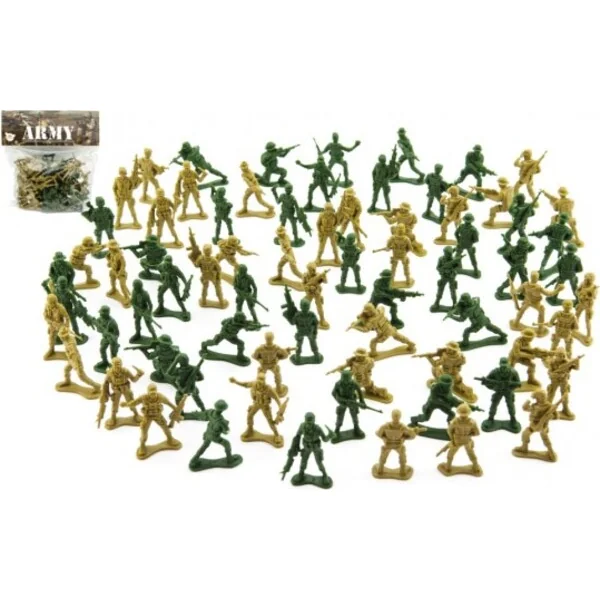 Ensemble de soldats 150g 2 couleurs plastique CZ design