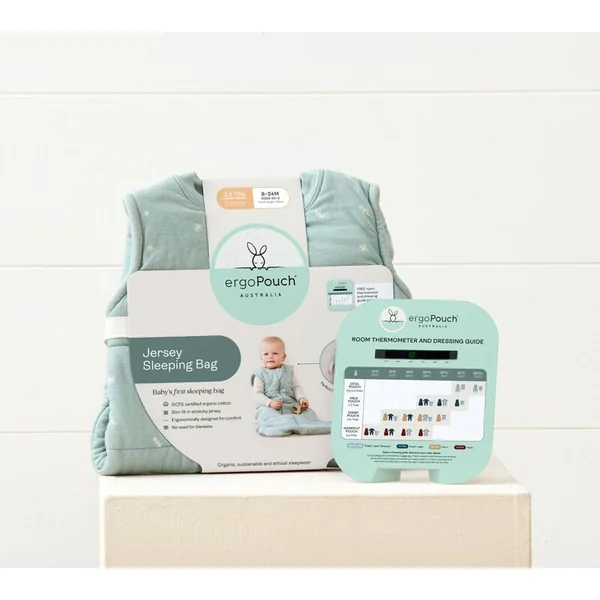 ERGOPOUCH Sac de couchage en coton biologique Jersey Libellules 3-12 m, 6-10 kg, 1 tog