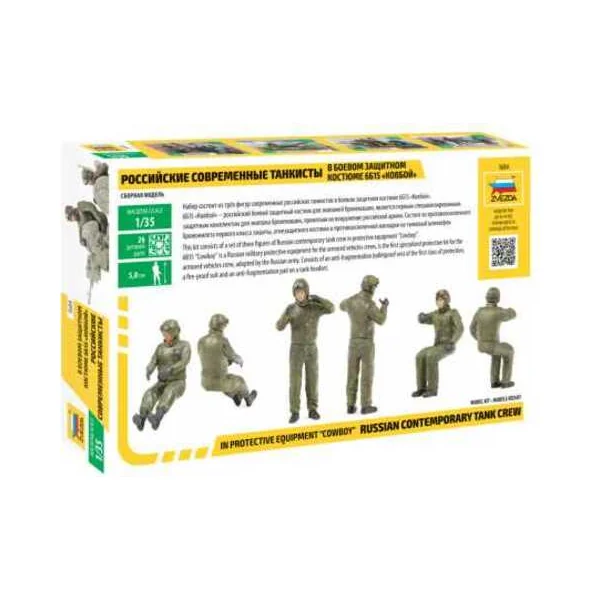 Figurines Model Kit 3684 - Équipage de char russe - Version de combat (1:35)