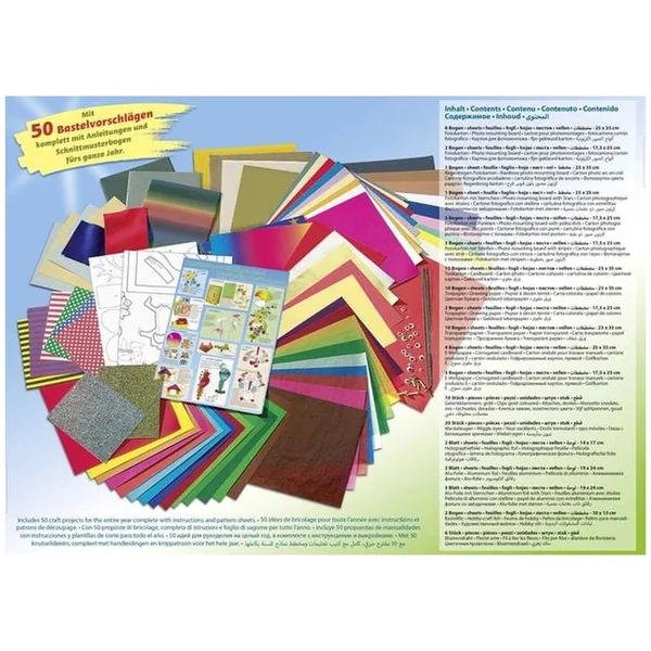 Folia - Jumbo Bastelbox Paper Craft Case 107 Pieces Multi Coloured - Arts & Crafts