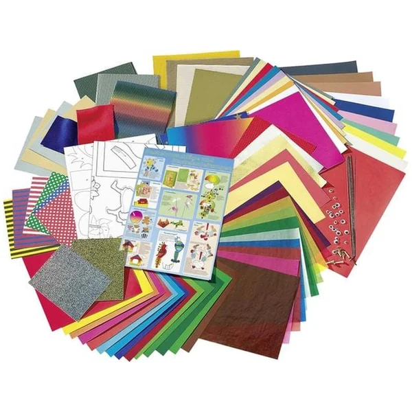 Folia - Jumbo Bastelbox Paper Craft Case 107 Pieces Multi Coloured - Arts & Crafts