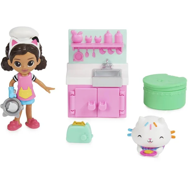 GABBY ET LA MAISON MAGIQUE - PACK 2 FIGURINES ET ACCESSOIRES PATISSERIES