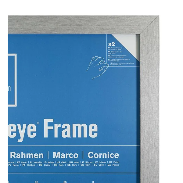 GBEYE - CADRE MDF ARGENT - A3 - 29.7 X 42 CM - X2