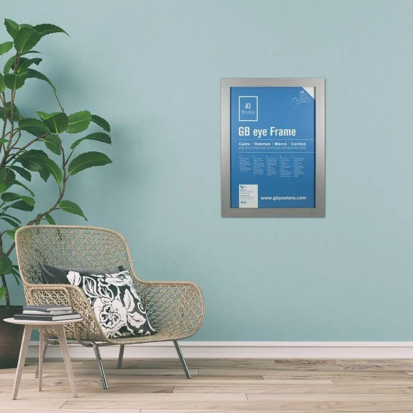 GBEYE - CADRE MDF ARGENT - A3 - 29.7 X 42 CM - X2