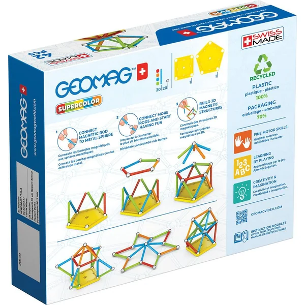 GEOMAG - PANELS SUPERCOLOR ECOFRIENDLY - 42 PIECES