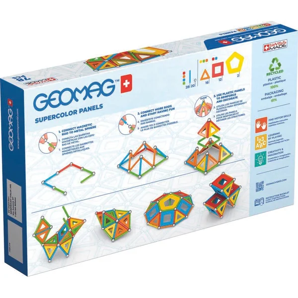 GEOMAG - PANELS SUPERCOLOR ECOFRIENDLY - 78 PIECES