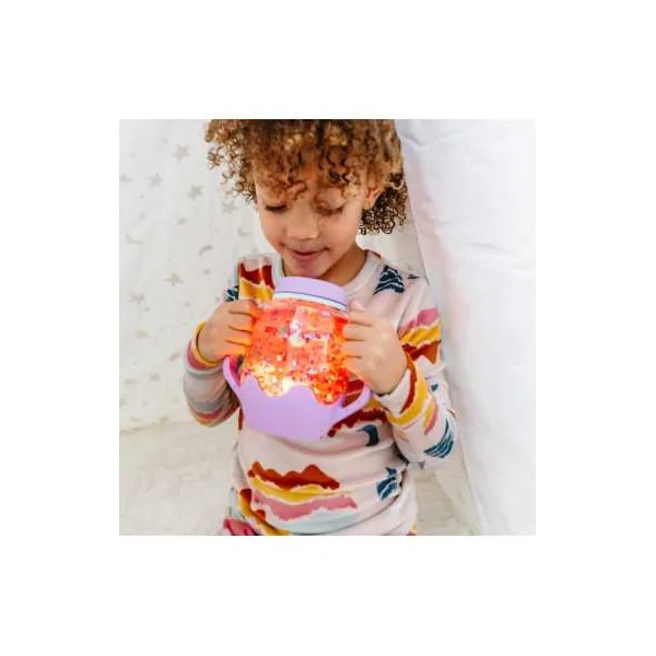 Glo Pals Violet - Bocal de Jeu Sensoriel | Éveil et Magie d'Eau