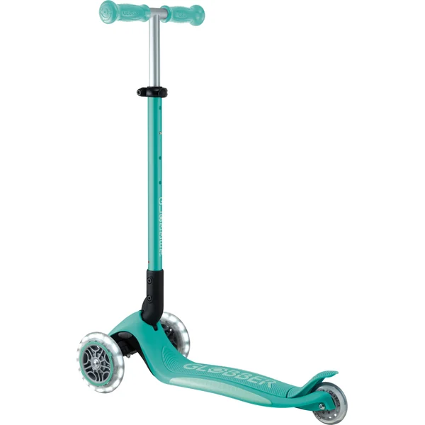 Globber trottinette pliable pour enfants - Primo Foldable Plus Lights - Dark Mint/Mint