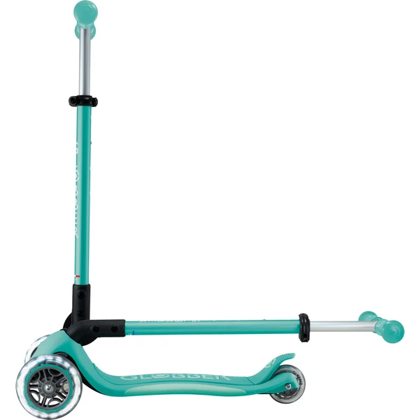Globber trottinette pliable pour enfants - Primo Foldable Plus Lights - Dark Mint/Mint