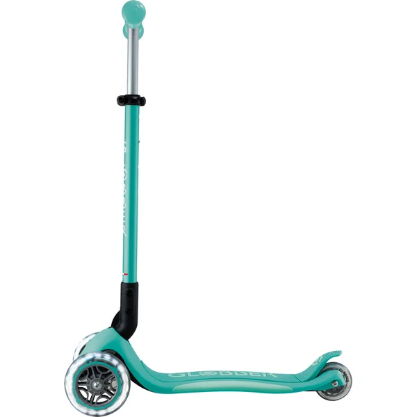 Globber trottinette pliable pour enfants - Primo Foldable Plus Lights - Dark Mint/Mint