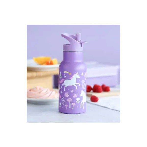 Gourde métal Licorne - A Little Lovely Company - Bouteille enfant