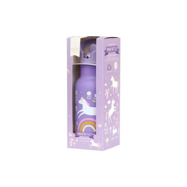 Gourde métal Licorne - A Little Lovely Company - Bouteille enfant