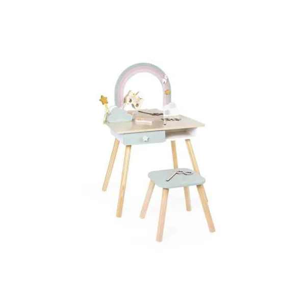 Grande coiffeuse Licorne - Janod - Meuble en bois enfant