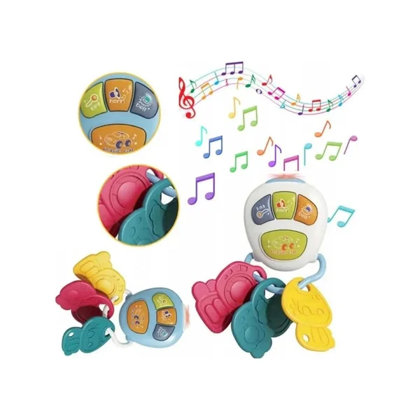 Happy Keys - Electronic Car Key Toy Teether Set - Baby Activity Toys
