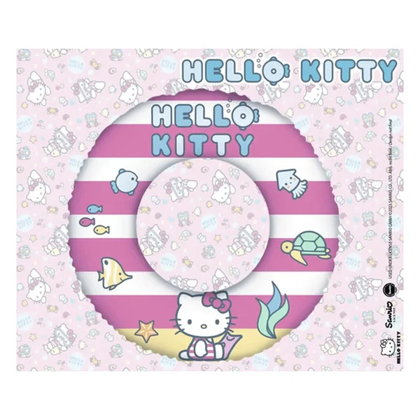Happy People - Beach Toys - Hello Kitty Inflatable Swim Ring - 45cm - 3 Years - Water Fun