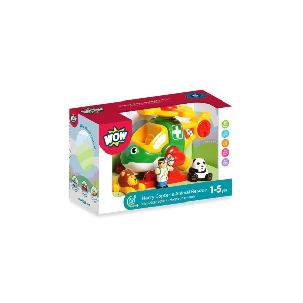 Harry l'Hélicoptère WOW - Jouet Premier ge 1-5 ans | La Poule à Pois