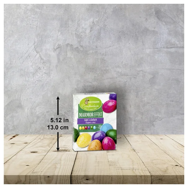 Heitmann - Arts Crafts - Marmor Effekt Egg Dye Kit - 6 Vivid Colours - 8+ Yrs