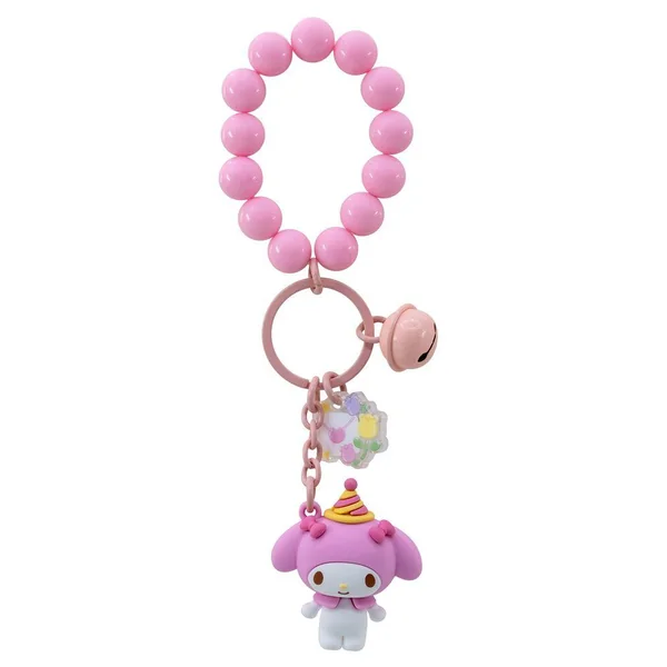 HELLO KITTY ET SES AMIS PORTE CLES ET LANIERE 15,5 CM - SERIE ETOILES LUMINEUSES