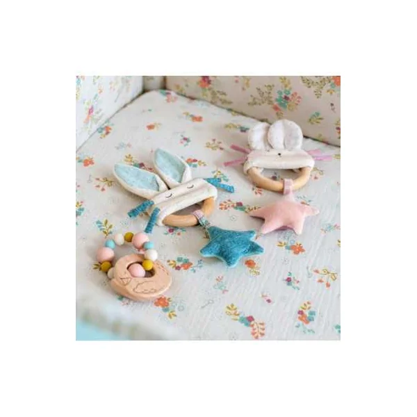 Hochet anneau de dentition cygne La petite école de danse - Moulin Roty