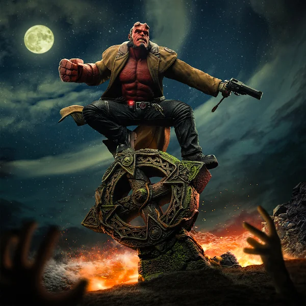 Iron Studios Hellboy 2: L'ge d'Or - Statue Hellboy Art Scale 1/10