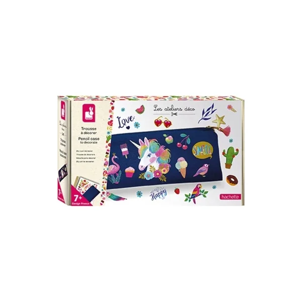 Janod Atelier Trousse à stylos à décorer Midi 7+