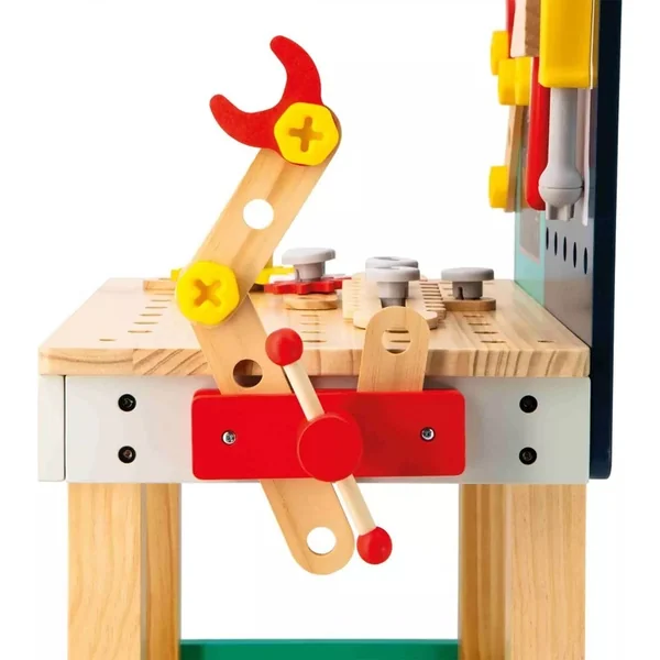 Janod BricoKids Atelier en bois pour enfants et outils 60 pcs