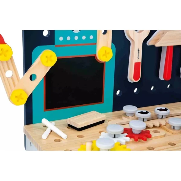 Janod BricoKids Atelier en bois pour enfants et outils 60 pcs