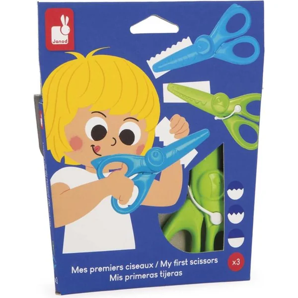 Janod Colorino Ciseaux pour enfants 3 pcs
