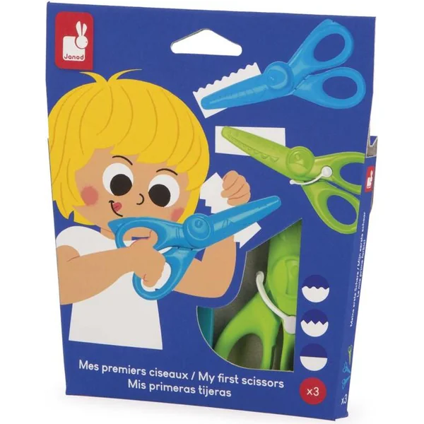 Janod Colorino Ciseaux pour enfants 3 pcs