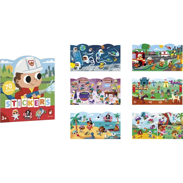 Janod Stickers Autocollants Aventure 70 pcs à partir de 3 ans