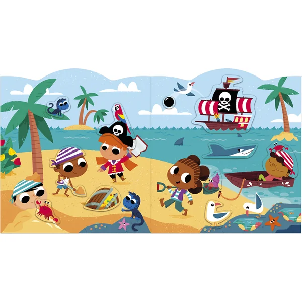 Janod Stickers Autocollants Aventure 70 pcs à partir de 3 ans