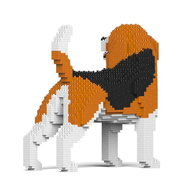 JEKCA BLOCS DE CONSTRUCTION - CHIEN BEAGLE QUI TOURNE LA TÊTE STANDARD