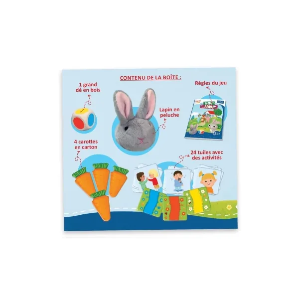 Jeu Hop Hop - Premier Jeu de Société pour Bébé (2 ans+)